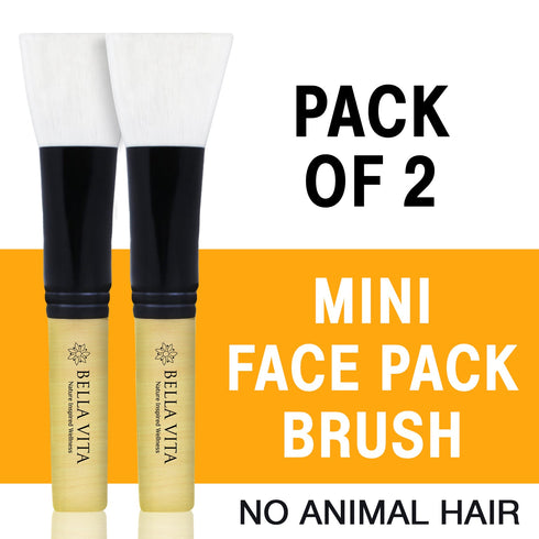 Bella Vita Organic Mini Face Pack Brush 4.2Inch